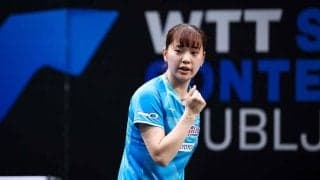 長﨑美柚、20位に急上昇のサウスポーに公式賛辞「23歳にとって大きな節目」　圧巻の中国3連破に“Wみゆう”対決制し存在感