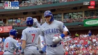 逆転弾でまさか！鈴木誠也が21号“ブルペン直撃”劇的3ラン　弾丸ライナーをダイレクトキャッチ→現地実況も祝福「ハッピー、ハッピー！」