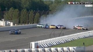 どの車が発端に？米レースで複数台巻き込むトラブル「皆回ってましたもんね」放送席騒然