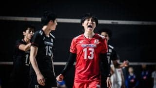 男子日本代表　セットカウント1-2から前回大会王者フランスに逆転勝利