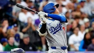 大谷翔平が“打者天国”で2戦ぶり28号　ブルペンの同僚が捕球…リーグトップ独走、敵地騒然