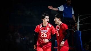 男子日本代表　粘りを見せるもフルセットでウクライナに惜敗