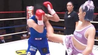 空手7連覇の“脚長”女子が衝撃の流血TKO 顔面破壊に「止めた方がいい」「タオル投げて」驚きと心配の声
