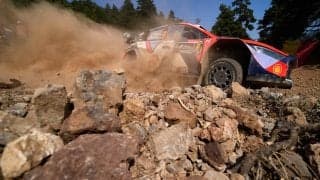 WRCアクロポリス：競技2日目を終えて、相次ぐパンクやトラブルが発生。タナックがフルモーに3.0秒差の首位