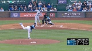 時が止まった…大谷翔平、滞空時間5.6秒の衝撃着弾シーン 思わず息を呑む美しい29号ホームラン