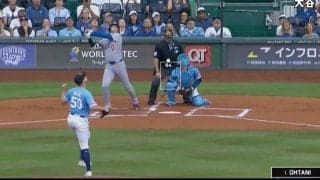 一体、何が起きた…！？ 大谷翔平の打席で“まさかの展開”「強すぎる」「怖いな…」 相手投手にとんでもない圧をかけてしまう