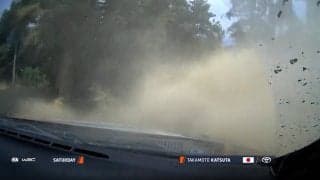 「勝田が乗り上げてしまった」ゴールまで“あと2コーナー”の劇的アクシデント…GRヤリスの痛恨スタックに「どうして助けないの？」