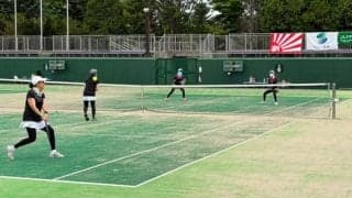 ソニー生命レディーステニス青森大会が開幕　35ペアが熱戦