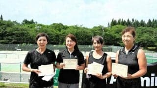 ピンクリボンテニス岩手県大会、全国決勝大会出場の2組決まる