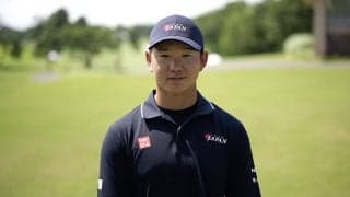 佐藤快斗、6打リードで迎える最終日は「自分のプレーをしっかりすることだけを考えて」