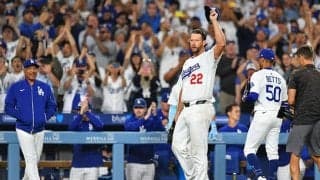 カーショー偉業直後…“誰よりも”喜んだ人物　ベンチから大歓声、X感動「優しいお父さん」