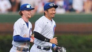 鈴木誠也の背後に上裸男の大群…“今永超え”の衝撃にファン爆笑「最高だ」