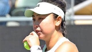  穂積絵莉ペア 接戦の末に敗退 