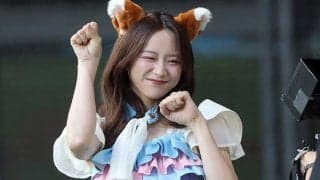 “つけ耳”＆スカートひらり…元女子アナが「きつねダンス」　華麗な3分間に球場魅了