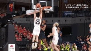 アリーナ騒然！日本代表201cmビッグマンの“衝撃ボースハンドダンク”にファン沸騰「川島悠翔はスケールでかい」判定も話題「ファウルやろ」