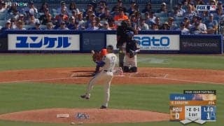 「アーイ！」大谷翔平、マウンドでも“絶叫アラート”健在…相手の自打球に“声と顔で”全力リアクションの瞬間