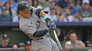 ジャッジが豪快33号　顔面ボール直撃から一夜…5戦3発量産で不安払拭、59HRペース