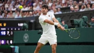 アルカラス、世界14位ルブレフに逆転勝ちし8強。5月からマッチ22連勝で3連覇へ前進[ウィンブルドン]