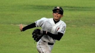 華麗な守備でリズム、三塁打も放つ　東大津の宮内選手が攻守で躍動