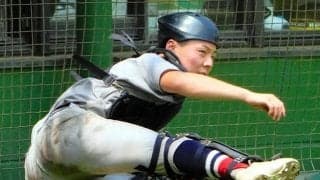 「やられっぱなしでは…」気持ちを抑え盗塁阻止　大和西の河田捕手