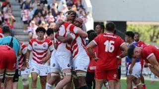 紙森陽太、石田吉平、中楠一期、ハラトア・ヴァイレア、ワイサケ・ララトゥブア、北村瞬太郎の6人が初キャップ。ラグビー日本代表でのデビュー戦を飾る。