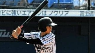 ぐんぐん伸びた打球は3年間の集大成　舞岡・森田選手「悔いはない」