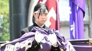 「自分が会場を盛り上げる」不動岡高校応援団の豊田彩乃さん
