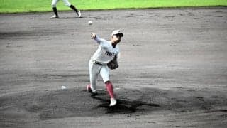 最速140キロの糸魚川・山岸投手、延長で力尽きる「もう少し…」