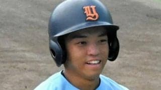 「病に悩む人に勇気を」　3校連合の佐藤海成選手、有言実行の安打