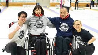 日本初のオールスターカーリングで車いすカーリングを全力アピール！