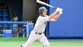 「父を超える」と同じユニホームに　平塚学園・藤原選手が2点先制打