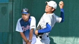 元プロ監督の指導で急成長　「防御率0.00」続ける杜若・長塚投手