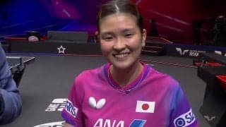 世界4位にストレート勝利の橋本帆乃香「自分が持っているものを出し切るつもりで試合に臨んだ」【卓球 USスマッシュ2025】