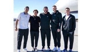 大谷翔平ら5選手が空港で笑顔　ド軍が“貴重な1枚”を公開…オールスターへ出発