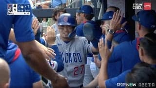 内野安打でまさか！鈴木誠也が「二塁から得点」間一髪の“神走塁”をMLB公式が称賛 「PCAより速い！」驚きの本塁生還にX沸騰