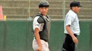 「ナイスボール！」先輩投手を巧みにリード　大田の1年生・水間捕手