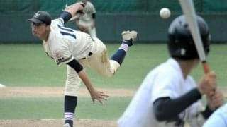 名投手の骨盤の動きを研究、磨いた制球力　市西宮・新南隼投手