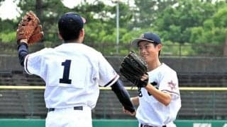高校で野球を始めて3年目、強豪相手に公式戦初安打　鹿西・春成選手