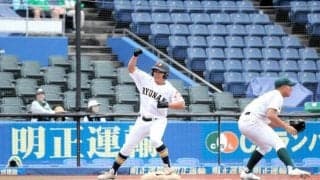 低く強い打球を意識、強豪から三塁打　流山南の田中選手