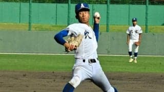 穴吹の滝上春斗投手「最後は気持ちに応えた」　11奪三振も初戦敗退