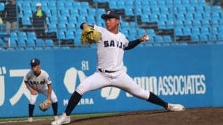 西条のプロ注目左腕が2安打無失点！NPBスカウトは得意のスライダーを評価「空振りが取れる」【愛媛】