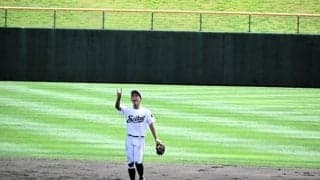 3併殺で先輩投手を助けた福島成蹊・高橋遊撃手　「絶対アウトに」