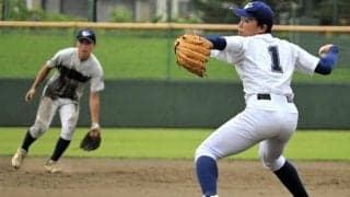 無言のエールに「グッときた」、直球で空振り三振　西和賀・米沢投手