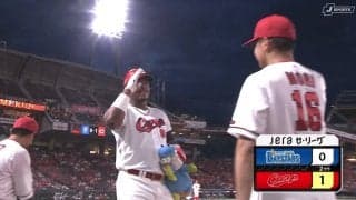 広島、異例の3度・2時間20分の中断で5回雨天コールドによる引き分けに…モンテロの2戦連発アーチも勝ち切れず