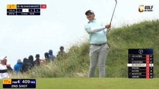 【動画】クリスティアン・ベズーデンハウトが首位発進　12番では約8mを沈めてイーグル
