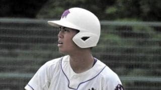 花巻南の頭脳派・鈴木選手が4打数4安打　九回、起こした同点劇