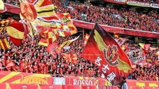 ｢こりゃすごい！｣｢実況うるせぇ！｣アルゼンチン武者修行中20歳FWの逆足での“ニア上ズドン弾”に反響！｢今のグランパスにめっちゃ欲しい決め方だ｣の声