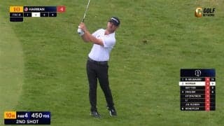 【動画】歴代王者ハーマンが「65」で3位浮上、スタートホールからベタピン