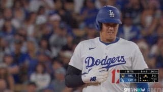 大丈夫…？大谷翔平にアクシデント「痛そう」「みぞおちは苦しい」盗塁成功も送球直撃でファンから心配の声