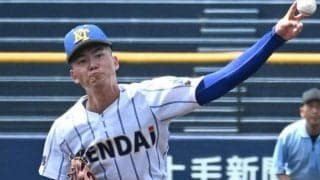 健大高崎の佐藤は復帰戦で147キロ　捕手は「手術前より今の方が」